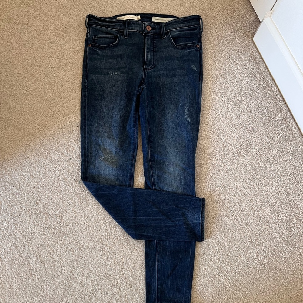 High rise Anthropologie skinny jeans